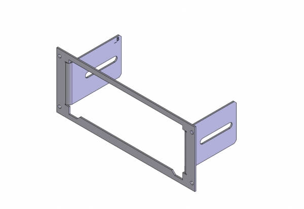 Havis 1-Piece Equipment Mounting Bracket, 3.5″ Mounting Space, Fits SoundOff Signal