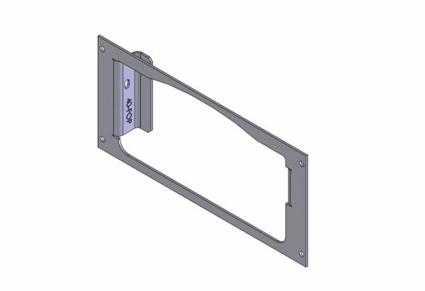 1-Piece Equipment Mounting Bracket, 4″ Mounting Space, Fits Feniex C-4200