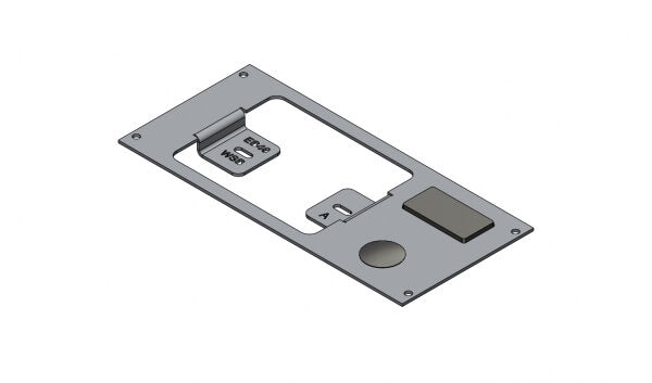 1-Piece Equipment Mounting Bracket, 4″ Mounting Space, Fits Whelen Arges Remote Spotlight Control Head