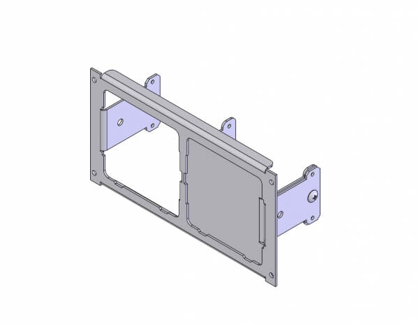 Havis 1-Piece Equipment Mounting Bracket, 4.5″ Mounting Space, Fits Motorola APX-Series Chargers