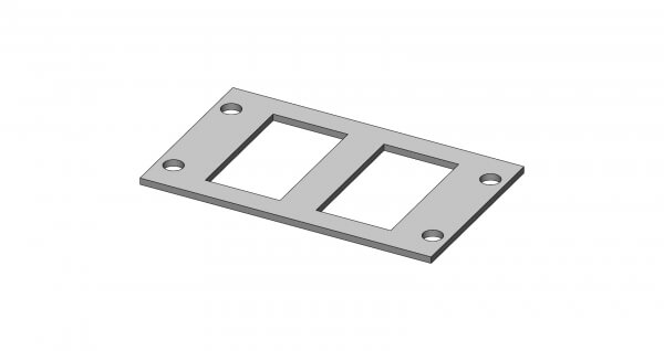 Equipment Bracket for Wide VSW Consoles, Fits Dual USB or Switch Panel