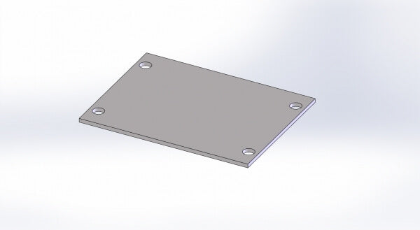2-1/2″ Filler Plate for Wide VSW Consoles