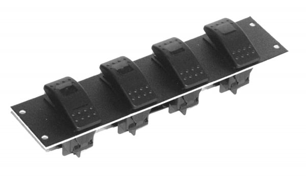 Havis Rocker Switch Havis Console 2 or 4 Switch Plate - StrobesNMore.com — Strobes N' More