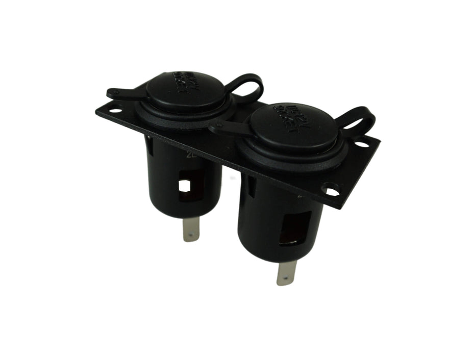 Havis Dual Lighter Plug Socket Bracket w/ 2 Lighter Plugs for Wide VSW Consoles