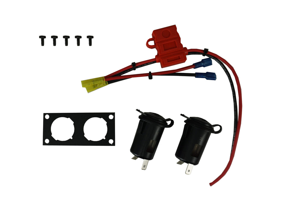 Havis Dual Lighter Plug Socket Bracket w/ 2 Lighter Plugs for Wide VSW Consoles