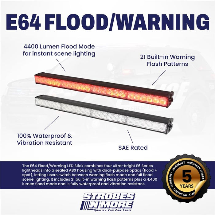 Strobes N' More E64 Flood/Warning LED Stick