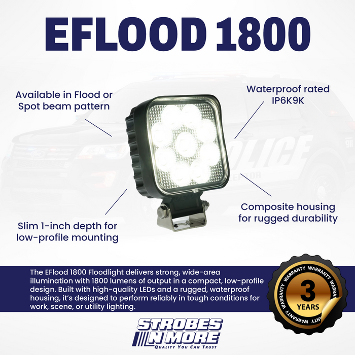 Strobes N' More EFlood 1800 Floodlight