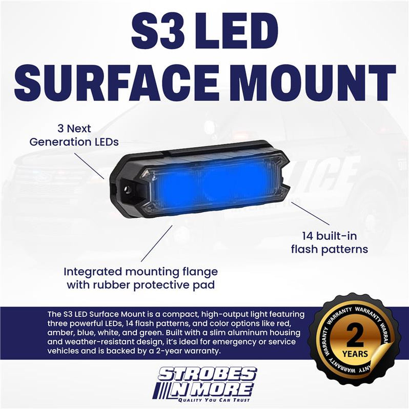 S3 LED Surface Mount | Strobes N More — Strobes N' More