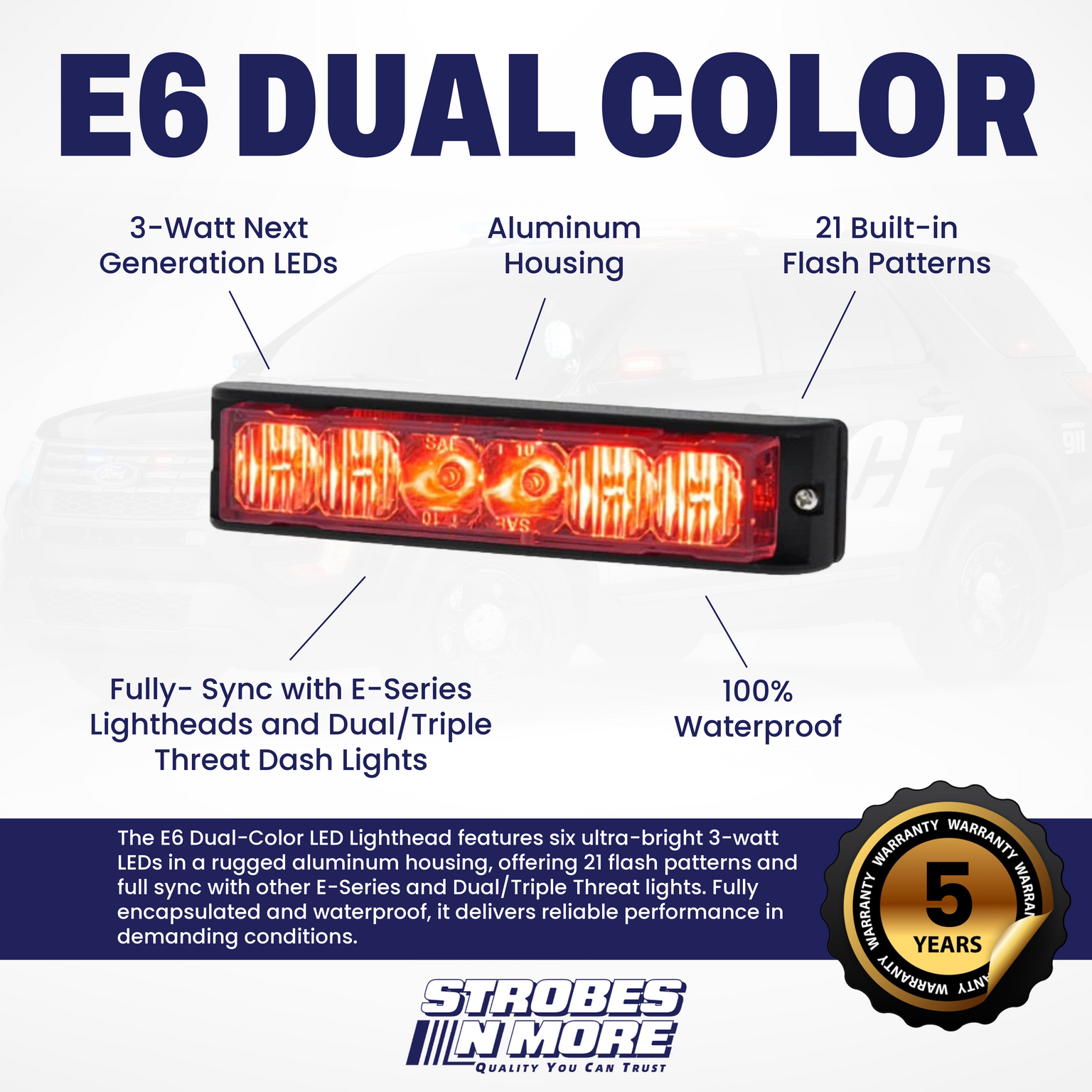 Est Led Strobe Strobes N’ More LED Lights & Light Mounts — Strobes N' More