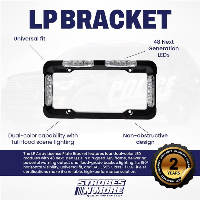 Strobes N' More LP Array License Plate Bracket