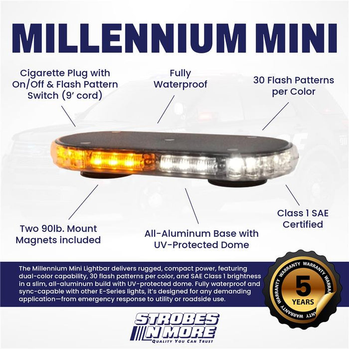 Strobes N' More Millennium Mini LED Lightbar
