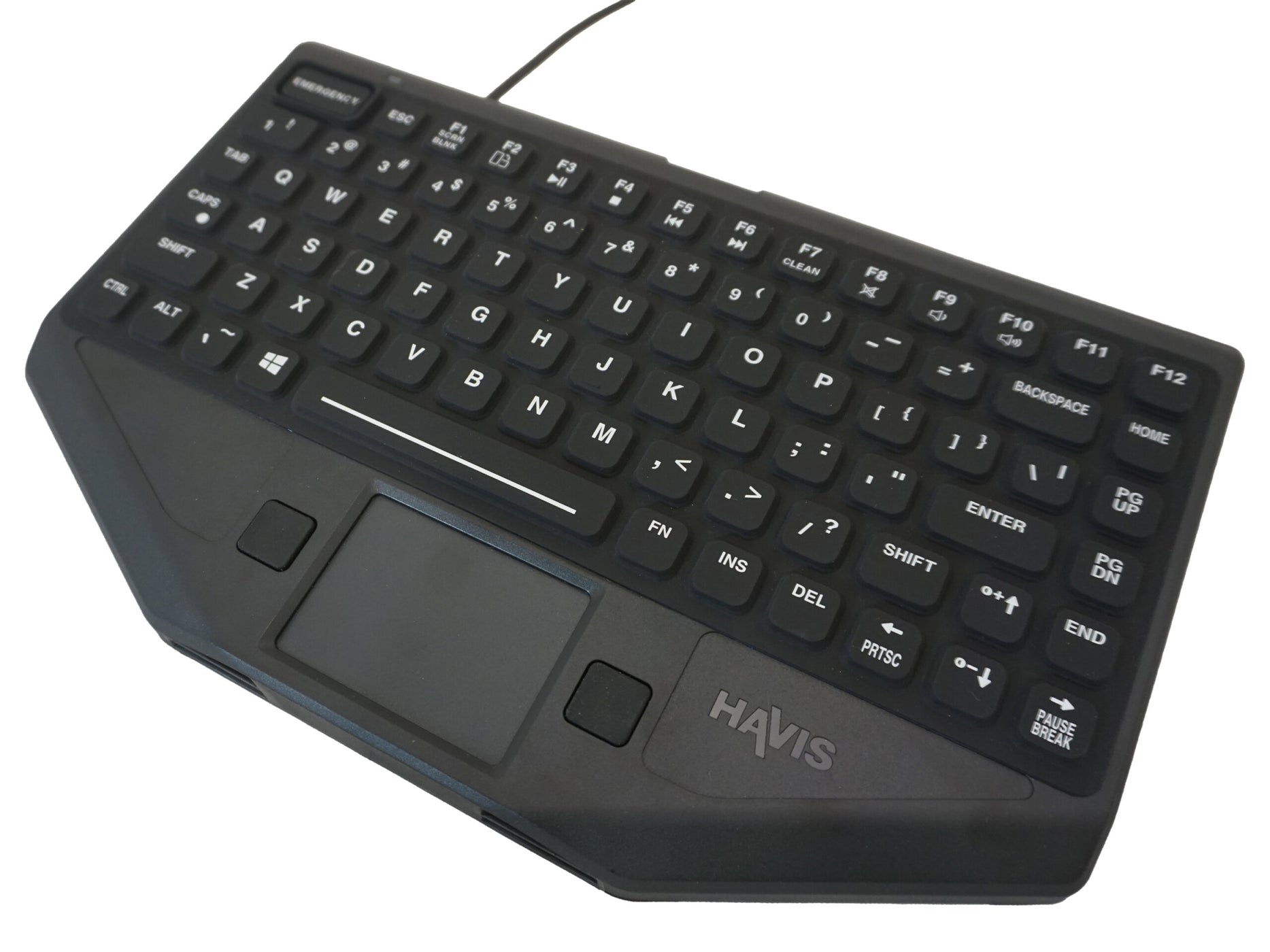 Havis Rugged Keyboard with Emergency Key — Strobes N' More