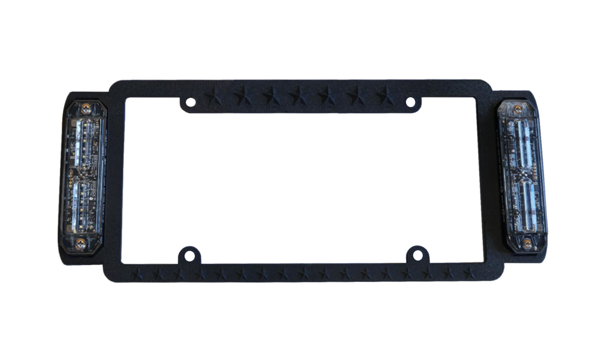 TowMate License Plate Bracket Dual LED Strobe Assembly