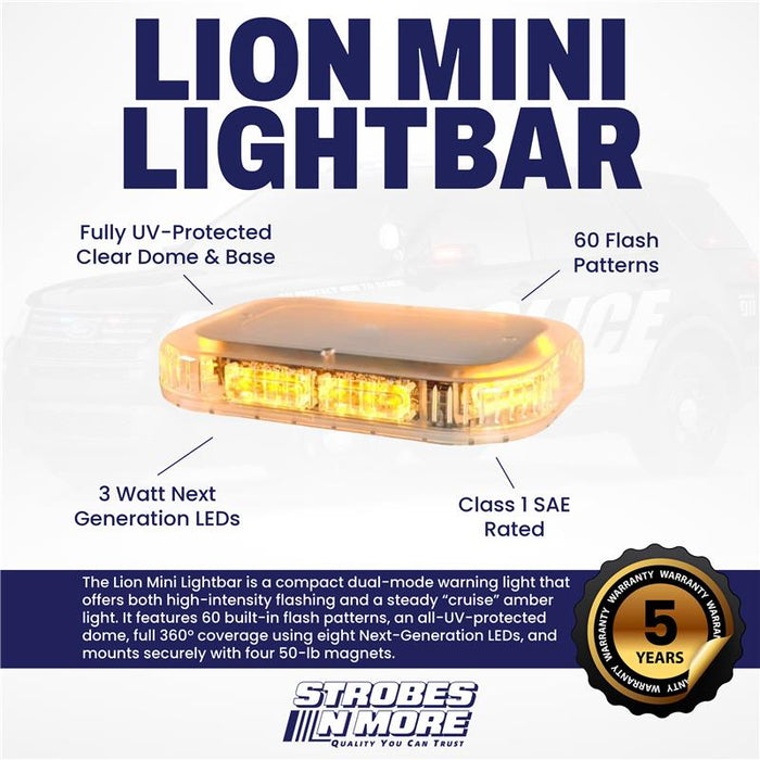 Strobes N' More Lion Mini Lightbar