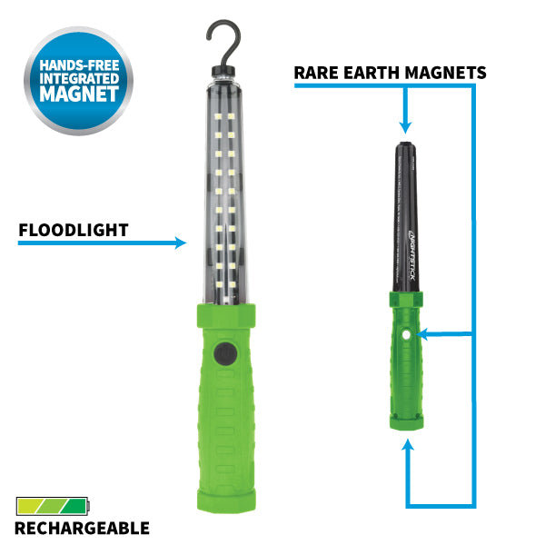 Nightstick Rechargeable LED Work Light - Green