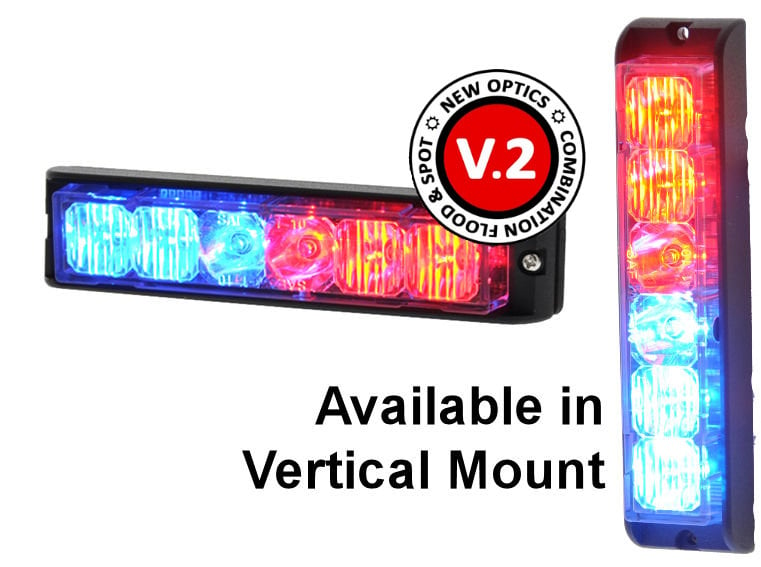 Strobes N' More E6 LED Lighthead  NEW OPTICS! Available In Vertical Mount