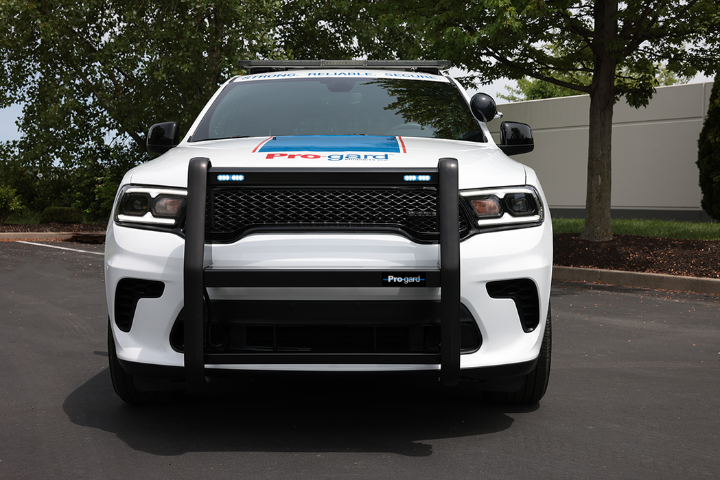 Pro-Gard HD Push Bumper w/Two LED Lights Blue/White Lights for 2021+ Durango
