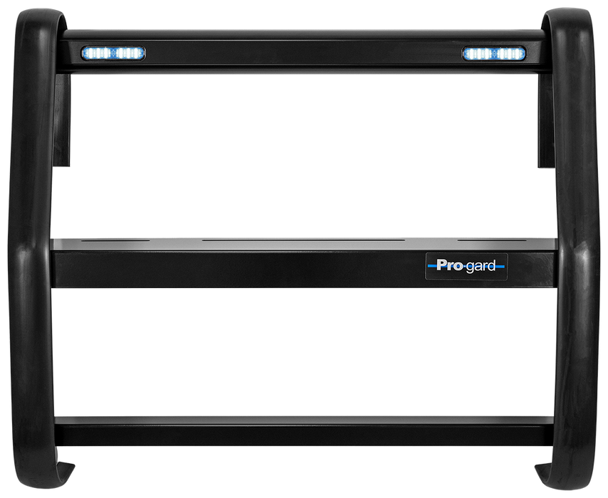 Pro-Gard HD Push Bumper w/Two LED Lights Blue/White Lights for 2021+ Durango