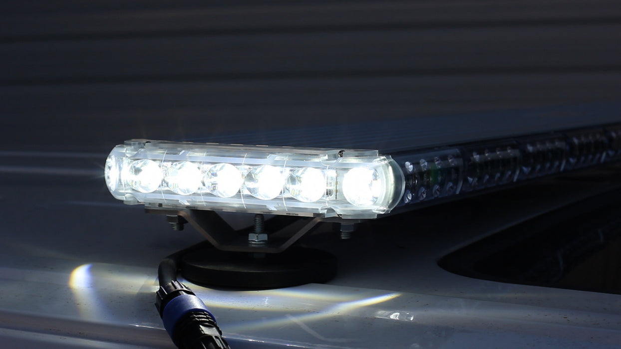 TowMate 48" Law Enforcement Light Bar W/full Front Take Down, Alley Lights, And Amber Arrows (Light Bar, Control Card, And Hard Mounts)