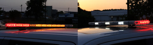 TowMate 48" Law Enforcement Light Bar W/full Front Take Down, Alley Lights, And Amber Arrows (Light Bar, Control Card, And Hard Mounts)