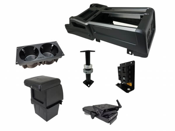 Package Wide VSX Console With Front Printer Mount For Laptop Docking Stations For 2021 2023 Chevrolet Tahoe PPV & SSV