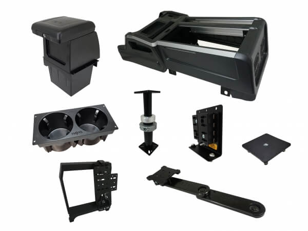 Package Wide VSX Console With Front Printer Mount For Tablet Docking Stations For 2021 2023 Chevrolet Tahoe PPV & SSV