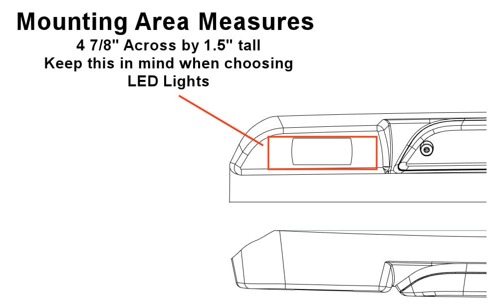 Sound Off Signal 3rd Brake Light Bezel