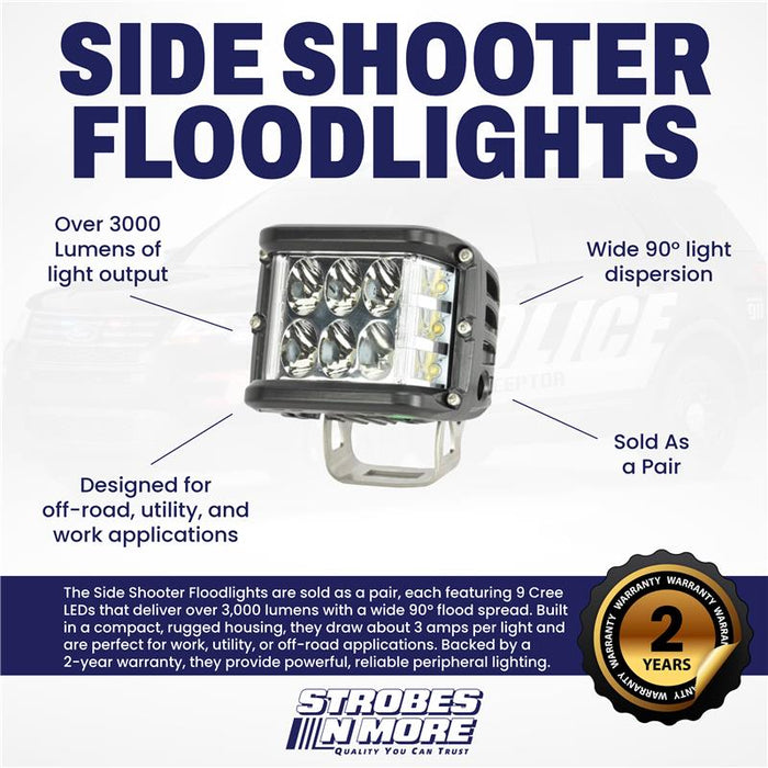 Strobes N' More Side Shooter Floodlights