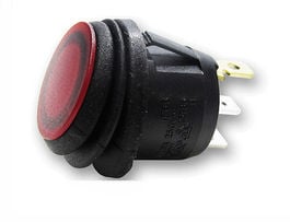 Universal Round Red Lighted Toggle #8