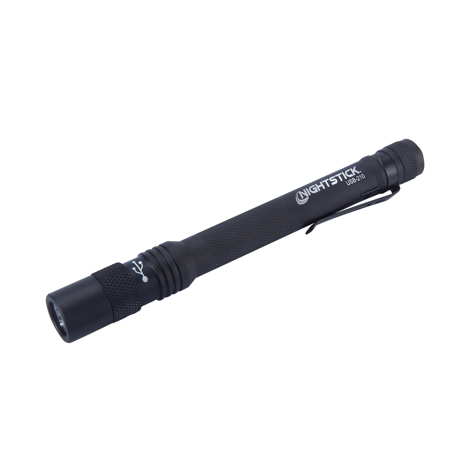 77 led rechargeable work light flashlight Nightstick USB-210 USB-C Rechargeable High Lumen LED Penlight, Black
