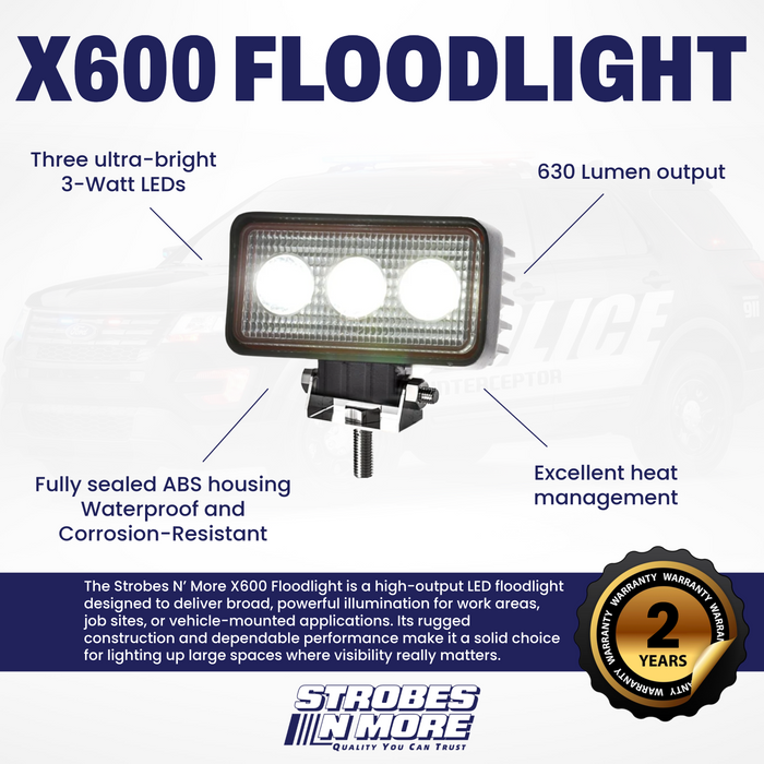 Strobes N' More X600 Floodlight