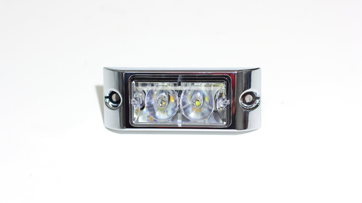 TowMate 200 Series Surface Mount Compact LED Strobe (Chrome Bazel)