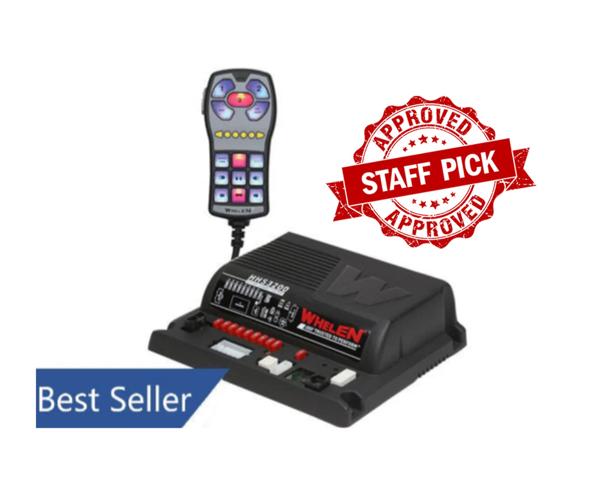 Whelen 3200 and 4200 Siren Amplifier with Hand-Held Controller