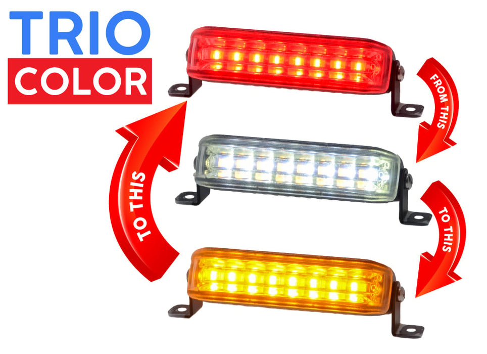 Strobes N' More Dual & Trio Color X8 LED Lighthead