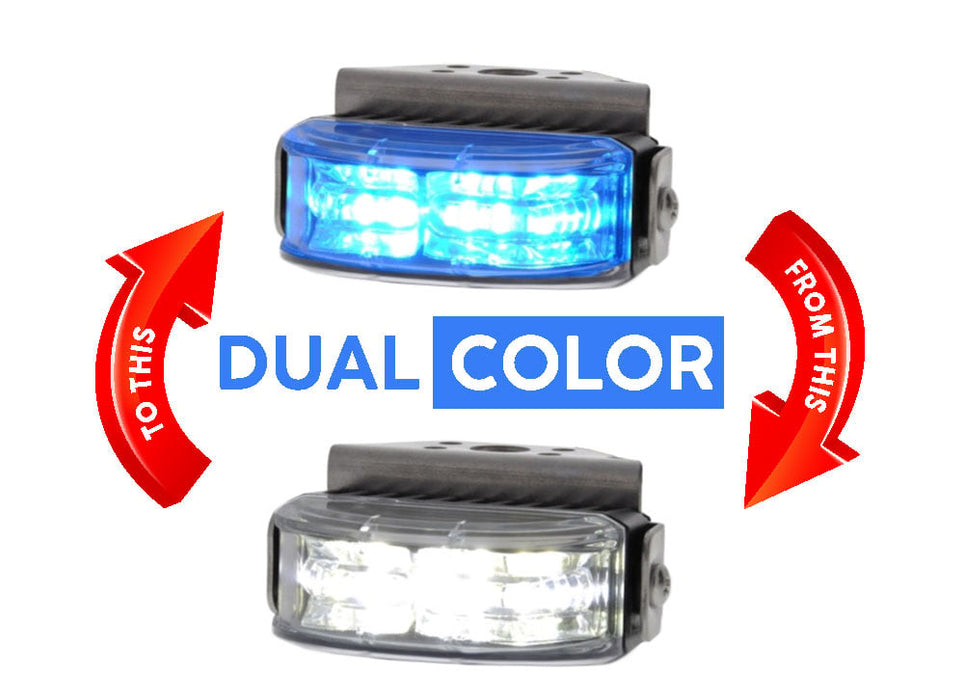 Strobes N' More 180° Crescent Dual Color Lighthead