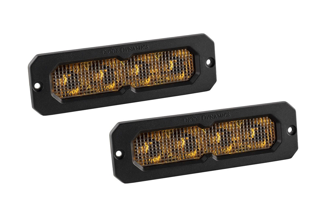 Diode Dynamics SS6 Yellow Flush Mount LED Light Bar (pair)