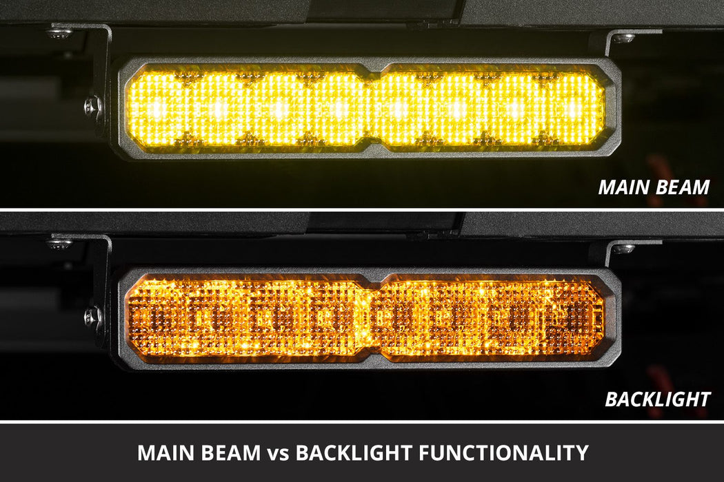 Diode Dynamics SS10 SAE/DOT Yellow LED Light Bar (one)