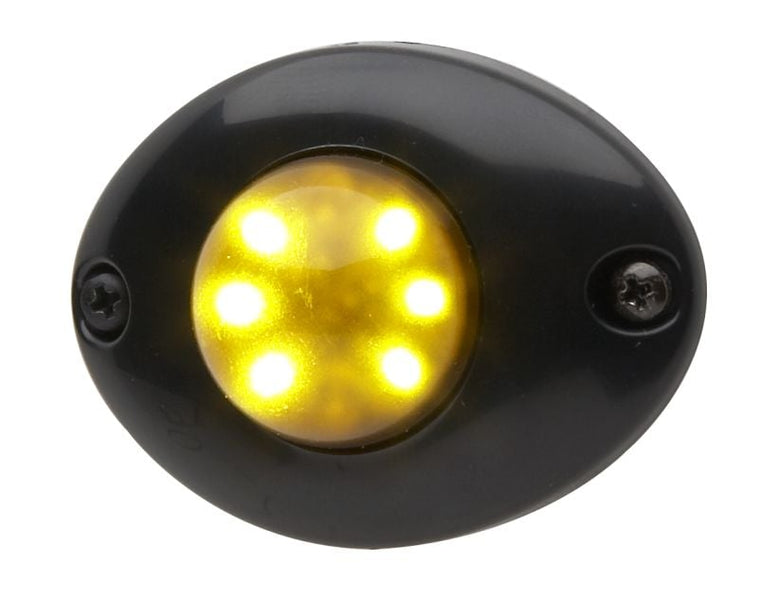 Whelen Engineering Vertex Flange Kit – Surface Mount Flange For Vertex LED Lights (Black)