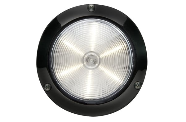 Whelen 4" Round Black Flange