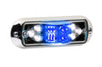 Whelen 500 V-Series in Blue with Optional Chrome Flange