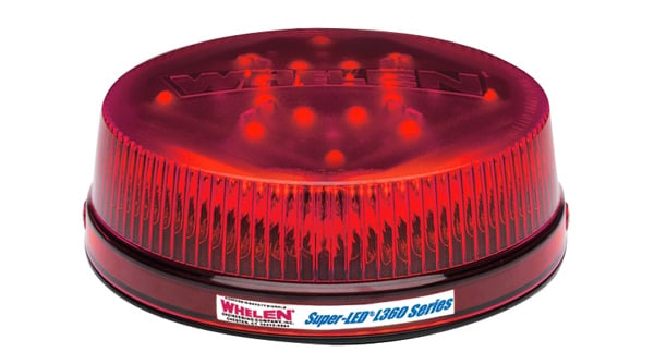 Whelen L32 Low Dome Beacon in Red