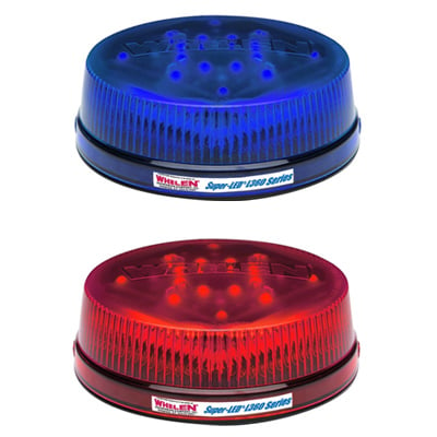 Whelen L32 in Red and Blue Low Domes