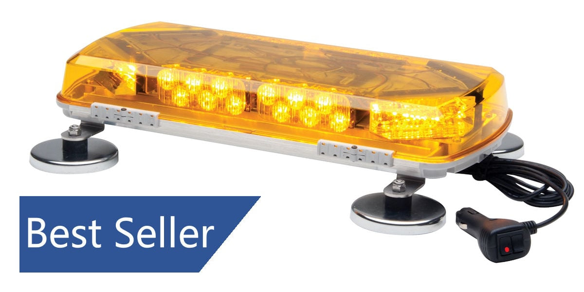 Whelen Engineering Century シリーズ スーパーLEDミニライトバー 16インチ 永久マウント - アンバー : Whelen Engineering Century Series Super-LED Mini